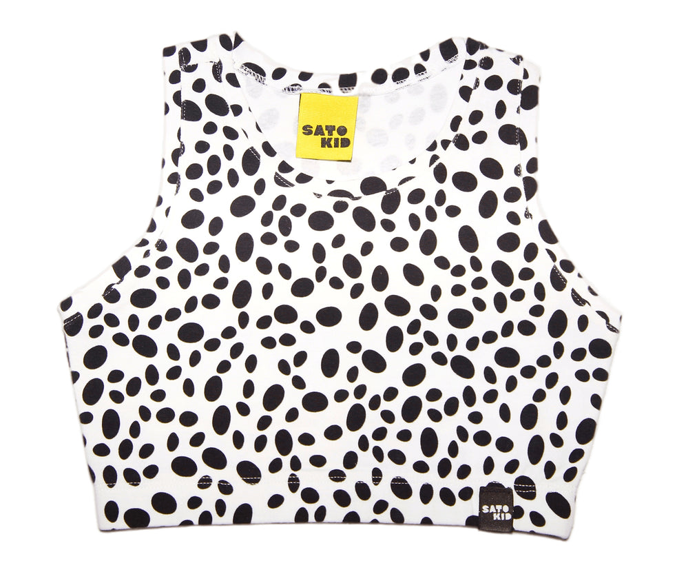 Top infantil animal print manchinhas