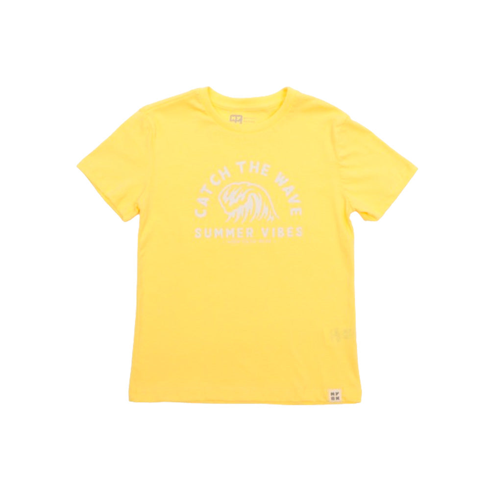 Camiseta Infantil Silk Summer Vibes Amarelo
