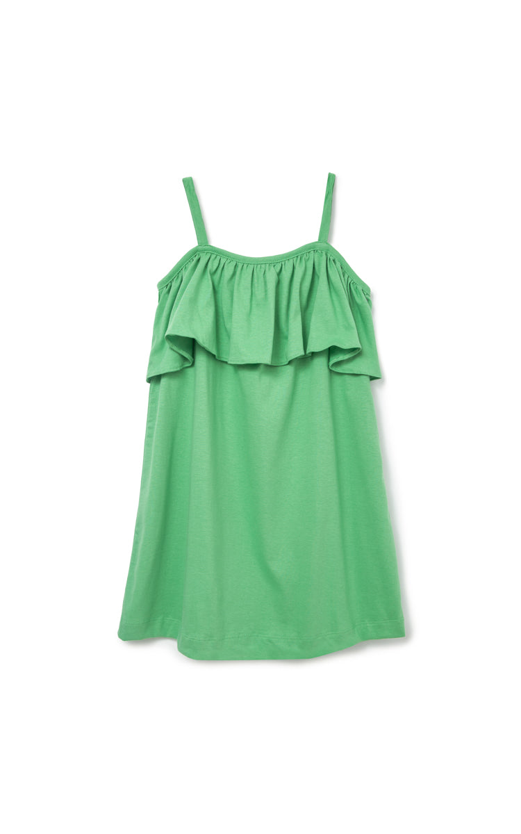 Vestido Arco-Íris Alça Verde