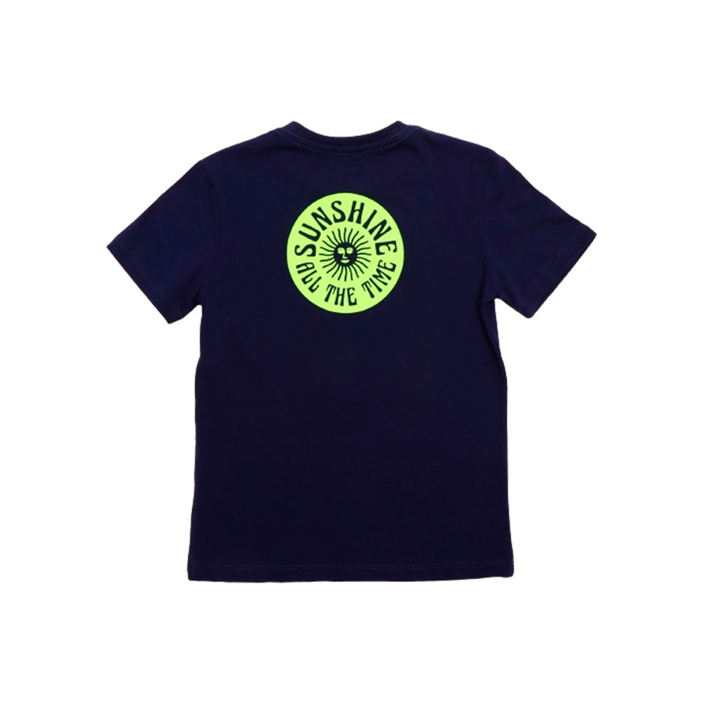 Camiseta Infantil Silk Sunshine Azul Marinho