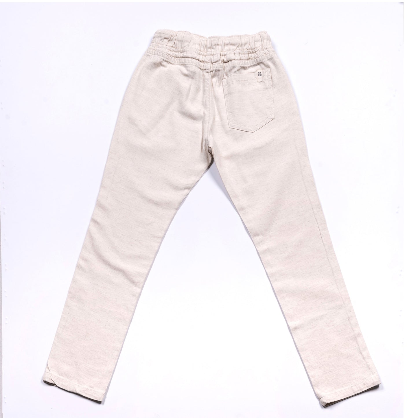 Calça Infantil Jogger Linho Areia