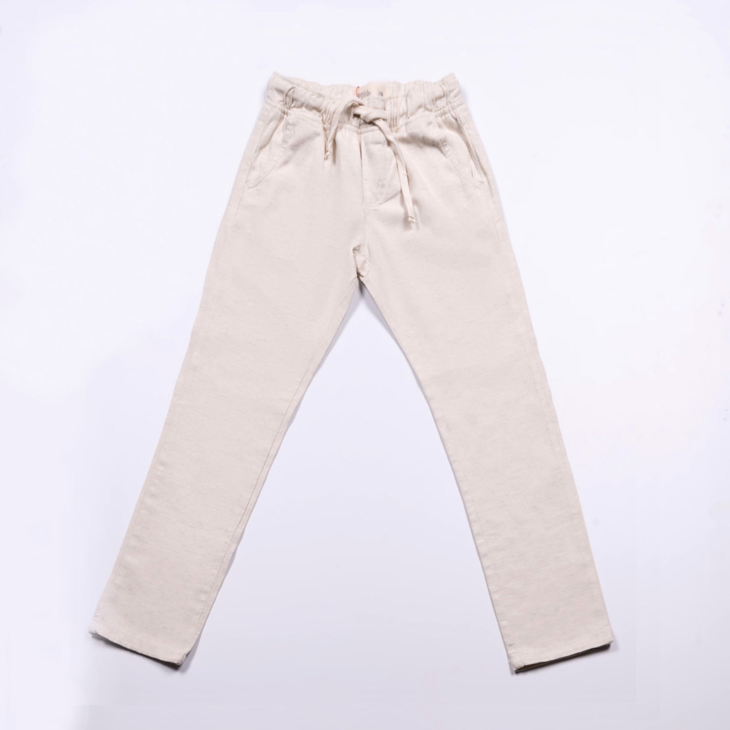 Calça Infantil Jogger Linho Areia