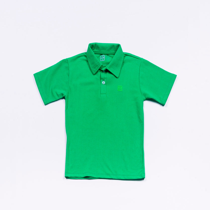 Camiseta Polo Infantil Verde