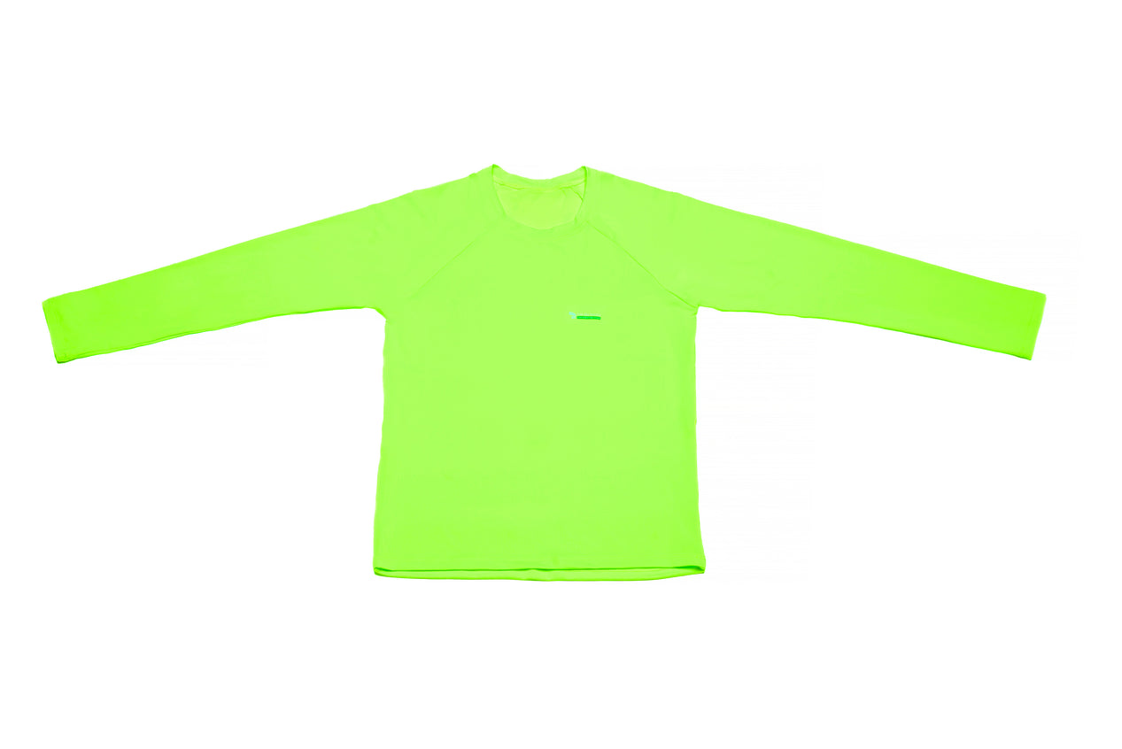 Camiseta juvenil proteção UV verde