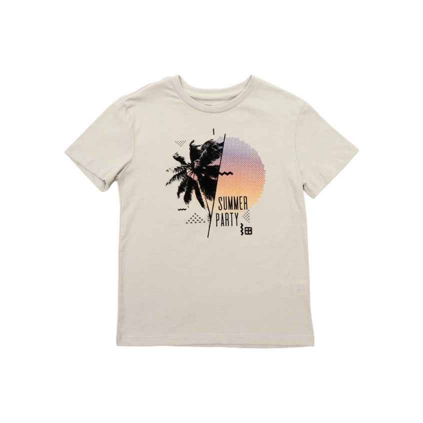 Camiseta Infantil Silk Summer Party Cinza