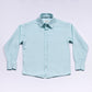 Camisa infantil Oxford verde