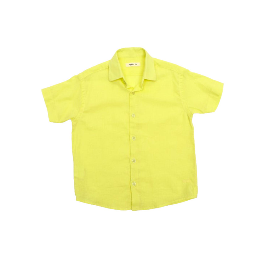 Camisa Infantil Manga Curta Amarelo