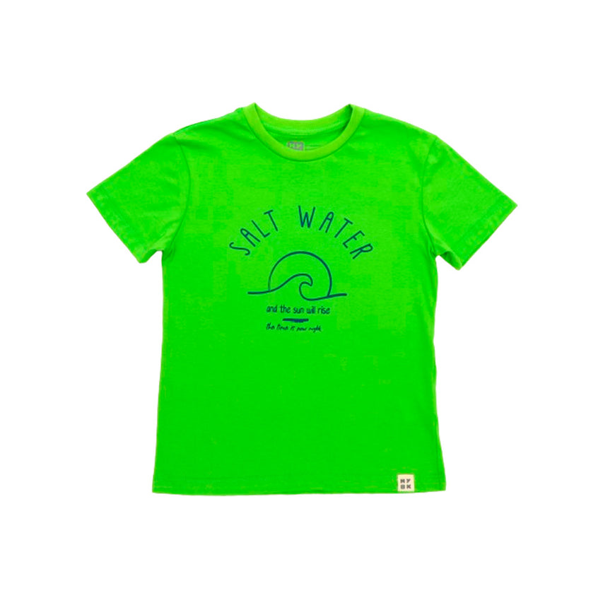 Camiseta Infantil Silk Onda Verde